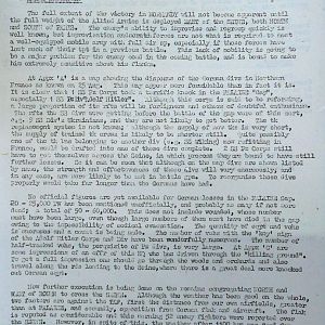 August War Diary, Guards Armoured Division, G Branch, 1944