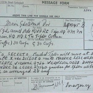 August War Diary, Guards Armoured Division, G Branch, 1944