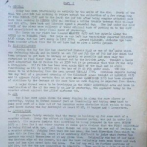 September War Diary, Guards Armoured Division, G Branch, 1944