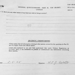 BARTLETT, Alfred Ernest Graham, 2725268, Guardsman, 2nd Battalion WELSH GUARDS, Captured France, 25 May 1940 - WO 344-19-2