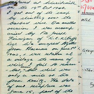 CASTLE, George Albert Noel, 2735741, Guardsman, 2nd Battalion WELSH GUARDS, Captured France, 25 May 1940 - WO 344-58-1 With Letter.