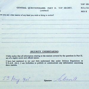 CAVILL, Edwin George, 2738208, Guardsman, 2nd Armoured Battalion WELSH GUARDS, Captured Holland, 1 April 1945 - WO 344-58-2