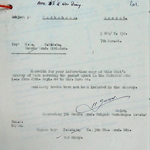 November War Diary, 5th Guards Armoured Brigade Workshops, REME, 1944