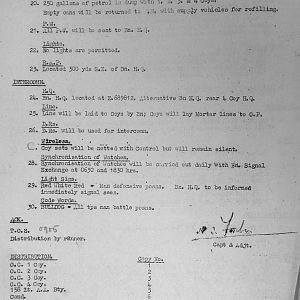 March War Diary, 6th Motor Battalion GRENADIER GUARDS, 1943