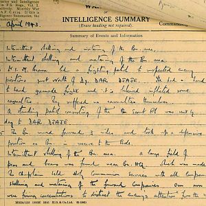 April War Diary, 6th Motor Battalion GRENADIER GUARDS, 1943