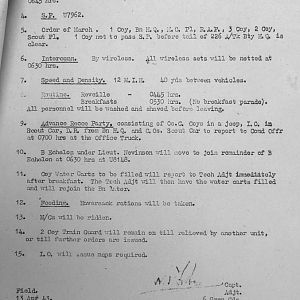 April War Diary, 6th Motor Battalion GRENADIER GUARDS, 1943