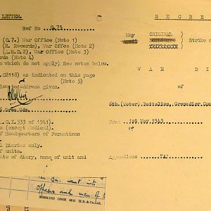 May War Diary, 6th Motor Battalion GRENADIER GUARDS, 1943