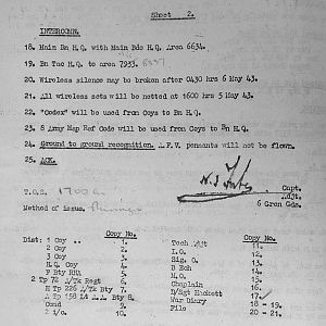 May War Diary, 6th Motor Battalion Grenadier Guards, 1943