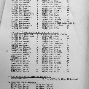 August War Diary, 6th Motor Battalion Grenadier Guards, 1943