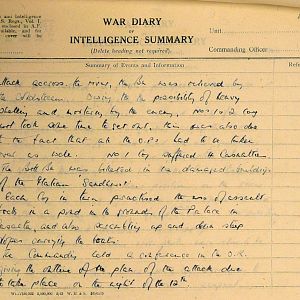 October War Diary, 6th Motor Battalion Grenadier Guards, 1943