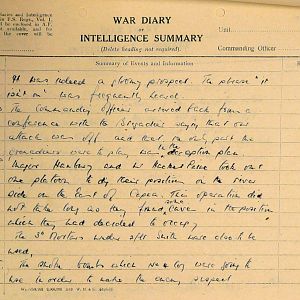 October War Diary, 6th Motor Battalion Grenadier Guards, 1943