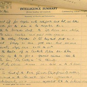 November War Diary, 6th Motor Battalion Grenadier Guards, 1943