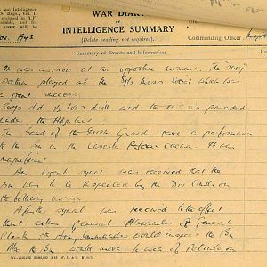 November War Diary, 6th Motor Battalion Grenadier Guards, 1943