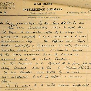 November War Diary, 6th Motor Battalion Grenadier Guards, 1943