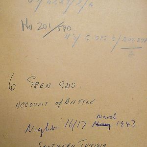 Account, 6th Motor Battalion Grenadier Guards, Account 16/17 March 1943