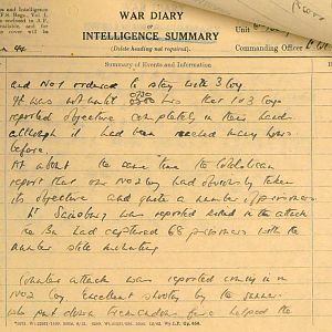 January War Diary, 6th Battalion, Grenadier Guards, Jan - Mar 1944