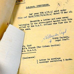 Detention of Feldwebel Ludwig Kiechle