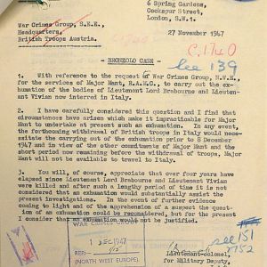 Murders of Brabourne & Vivian