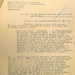 Murders of Brabourne &amp; Vivian