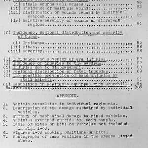 Tank Casualties Survey, NWE 1945