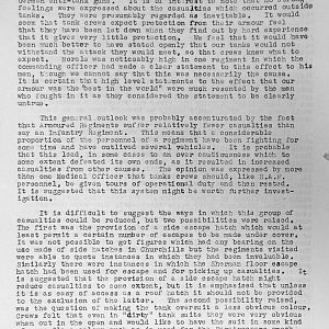 Tank Casualties Survey, NWE 1945