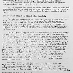 Tank Casualties Survey, NWE 1945