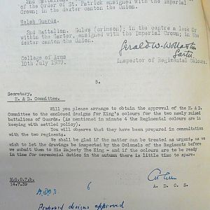 Colours for 2nd Battalions, Irish Guards & Welsh Guards