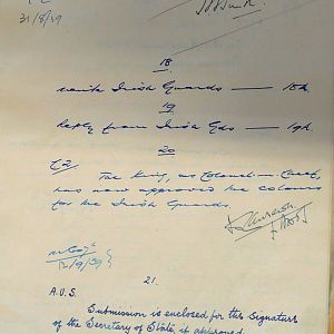 Colours for 2nd Battalions, Irish Guards & Welsh Guards