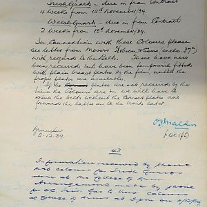 Colours for 2nd Battalions, Irish Guards & Welsh Guards