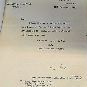 Colours for 2nd Battalions, Irish Guards & Welsh Guards