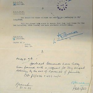 Colours for 2nd Battalions, Irish Guards & Welsh Guards