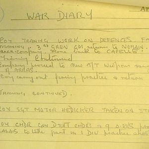 April 1940 War Diary, 1 Guards Brigade Anti-Tank Company