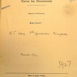 March War Diary, 7 Brigade Anti-Tank Company