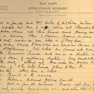 April War Diary, 7 Brigade Anti-Tank Company