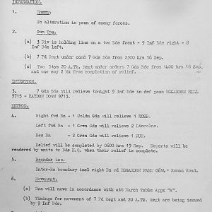 September 1939 War Diary, 7 Guards Brigade, Headquarters