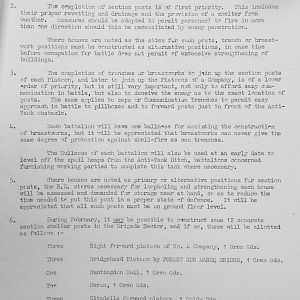 December 1939 War Diary, 7 Guards Brigade, Headquarters