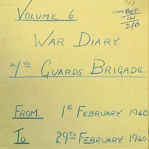 February 1940 War Diary, 7 Guards Brigade, Headquarters