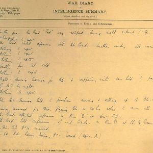 April 1940 War Diary, 7 Guards Brigade, Headquarters