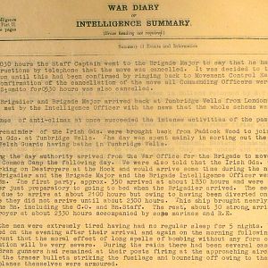 May 1940 War Diary, 20 Guards Brigade, Headquarters