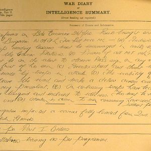 July 1940 War Diary, 20 Guards Brigade, Headquarters