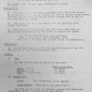 December 1940 War Diary, 20 Guards Brigade, Headquarters