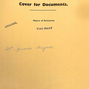 January 1941 War Diary, 20 Guards Brigade, Headquarters