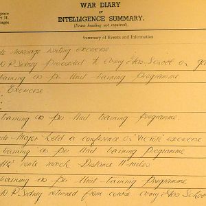 January 1941 War Diary, 20 Guards Brigade, Headquarters