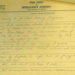 February 1941 War Diary, 20 Guards Brigade, Headquarters