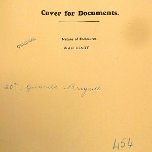 May 1941 War Diary, 20 Guards Brigade, Headquarters