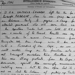 April War Diary, Irish Guards, 2 Armoured Battalion