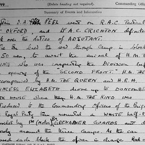 March War Diary, Irish Guards, 2 Armoured Battalion