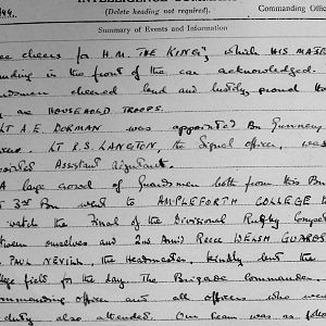 March War Diary, Irish Guards, 2 Armoured Battalion