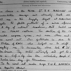 March War Diary, Irish Guards, 2 Armoured Battalion