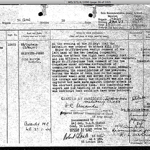 GRIFFITH-JONES, John Mervyn Guthrie, 12455, Captain, 3 CG, DSO